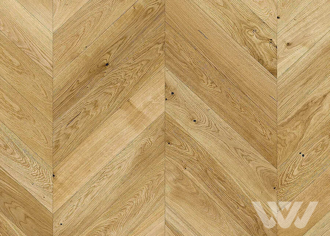 Фото №1 - Паркетная доска Barlinek French Herringbone Chevron - Дуб Freshy