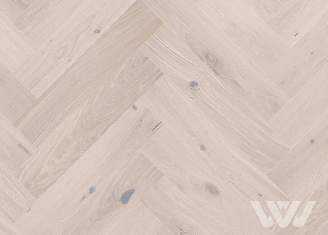 Фото №1 - Паркетная доска Barlinek Herringbone 130 - Дуб Cappuccino