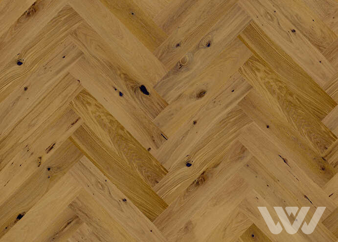 Фото №1 - Паркетная доска Barlinek Herringbone 130 - Дуб Mainland