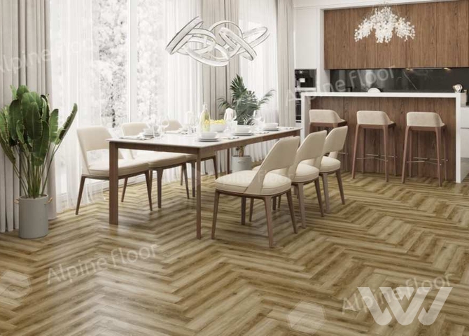 Фото №1 - Ламинат Alpine Floor Herringbone 12 Pro Дуб Марсель LF106-09