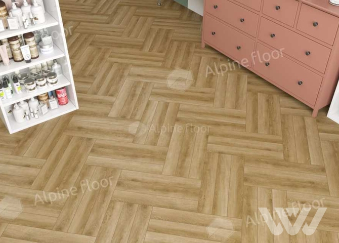 Фото №1 - Ламинат Alpine Floor Herringbone 12 Pro Дуб Эльзас LF106-02
