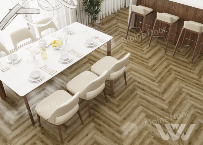 Фото №1 - Ламинат Alpine Floor Herringbone 8 Дуб Марсель LF102-9                     