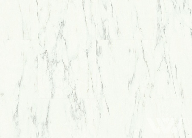 Фото №1 - ПВХ плитка QS Alpha Vinyl ORO AVSTU 40136 Мрамор каррарский белый