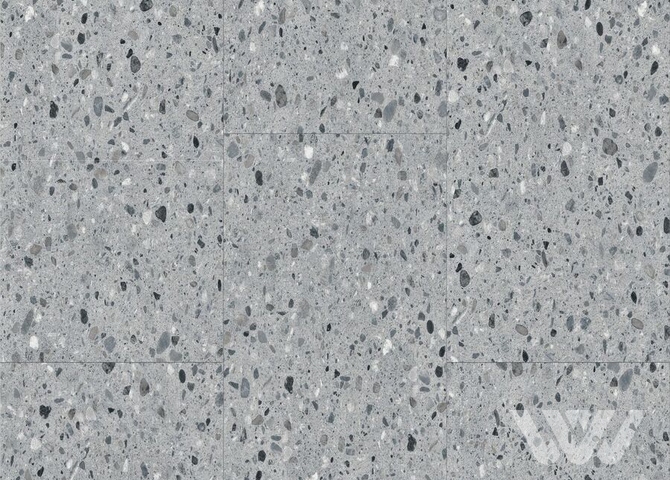 Фото №1 - Кварцевый ламинат Fargo Stone LVT 6949-1 Терраццо Холодный