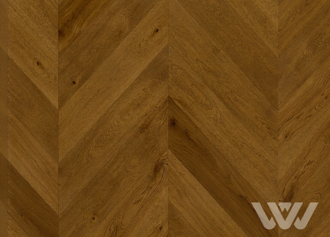 Фото №1 - Паркетная доска Barlinek Herringbone 130 - Дуб Honey