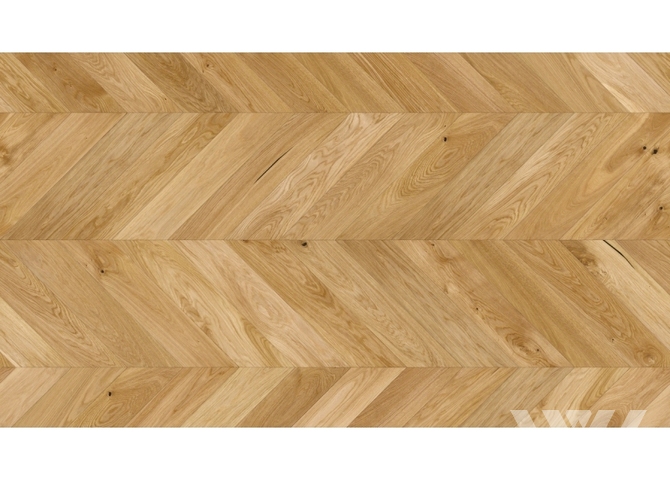 Фото №1 - Паркетная доска Barlinek Herringbone 130 - Дуб Bright