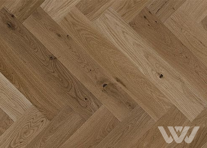 Фото №1 - Паркетная доска Barlinek Herringbone 130 - Дуб Toffee