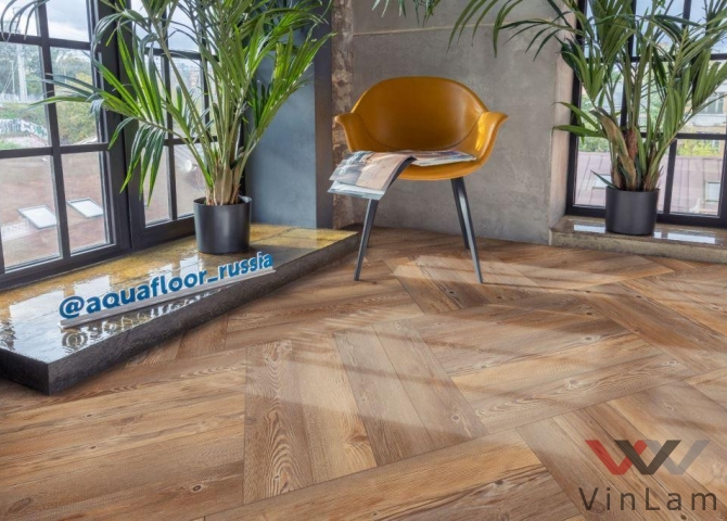 Фото №2 - Виниловое покрытие AQUAFLOOR Space Parquet Light AF4504PQL