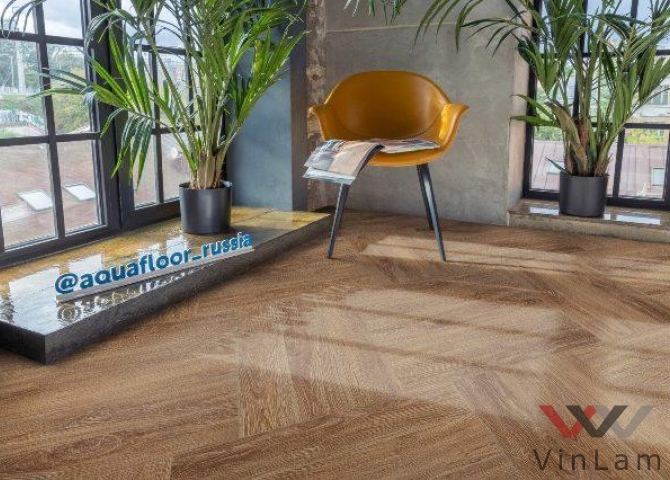 Фото №1 - Виниловое покрытие AQUAFLOOR Space Parquet Light AF4516PQL