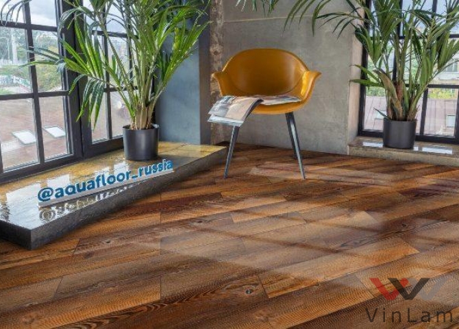 Фото №1 - Виниловое покрытие AQUAFLOOR Space Parquet Light AF4518PQL