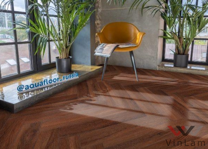 Фото №1 - Виниловое покрытие AQUAFLOOR Space Parquet Light AF4519PQL