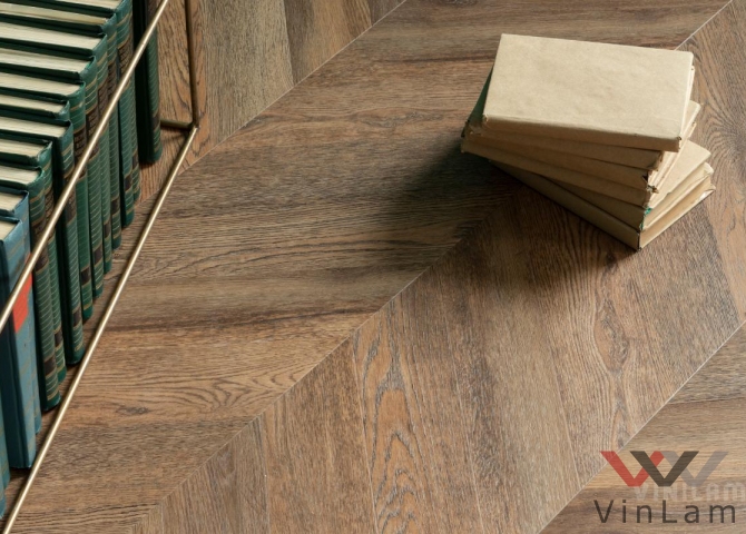 Фото №4 - Виниловая плитка VINILAM PARQUET CHEVRON RI153610CL4 Шеврон Нормандия