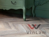 Фото №1 - Виниловая плитка VINILAM PARQUET CHEVRON RI153616CL4 Шеврон Шампань