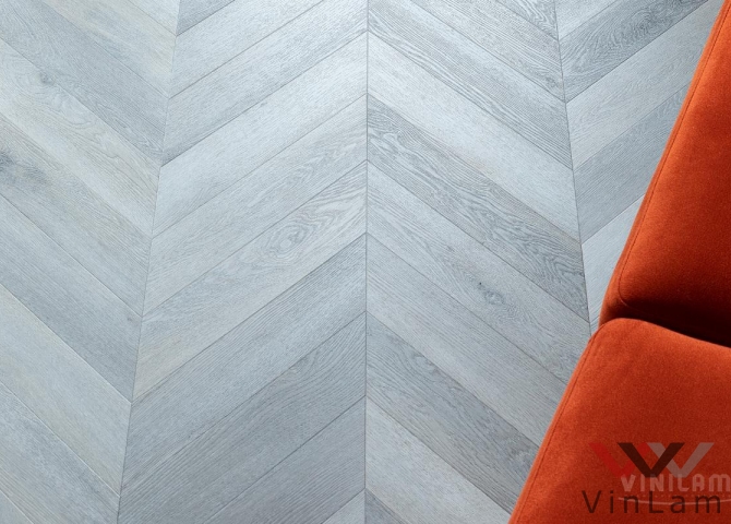 Фото №2 - Виниловая плитка VINILAM PARQUET CHEVRON RI444515CL4 Шеврон Легран