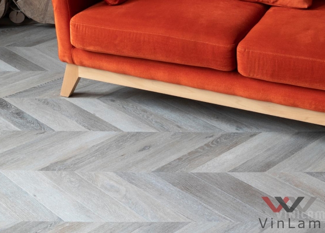 Фото №1 - Виниловая плитка VINILAM PARQUET CHEVRON RI444515CL4 Шеврон Легран