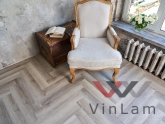 Фото №1 - Виниловая плитка VINILAM PARQUET Herringbone IS11122 Паркет Эрмитаж