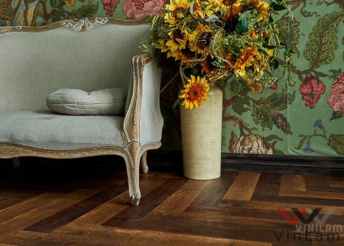 Фото №4 - Виниловая плитка VINILAM PARQUET Herringbone IS11155 Паркет Парижский