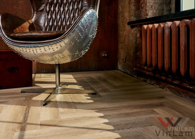 Фото №4 - Виниловая плитка VINILAM PARQUET Herringbone IS11166 Паркет Классический