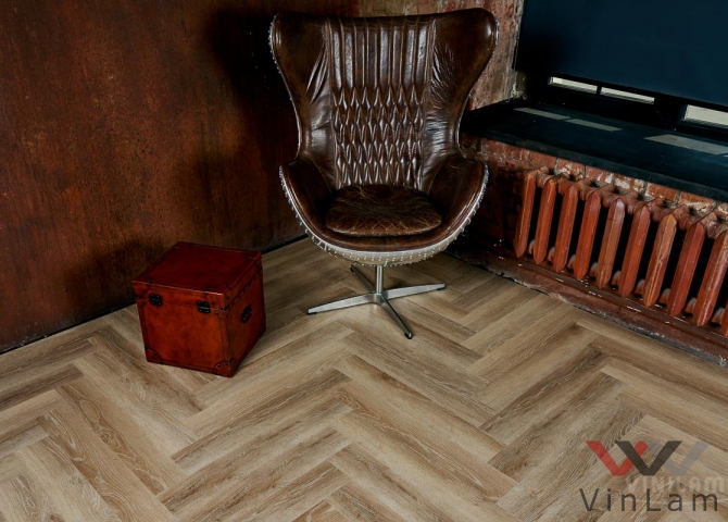 Фото №1 - Виниловая плитка VINILAM PARQUET Herringbone IS11166 Паркет Классический