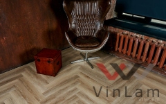 Виниловая плитка VINILAM PARQUET Herringbone IS11166 Паркет Классический