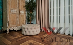 Виниловая плитка VINILAM PARQUET Herringbone IS11177 Паркет Версальский