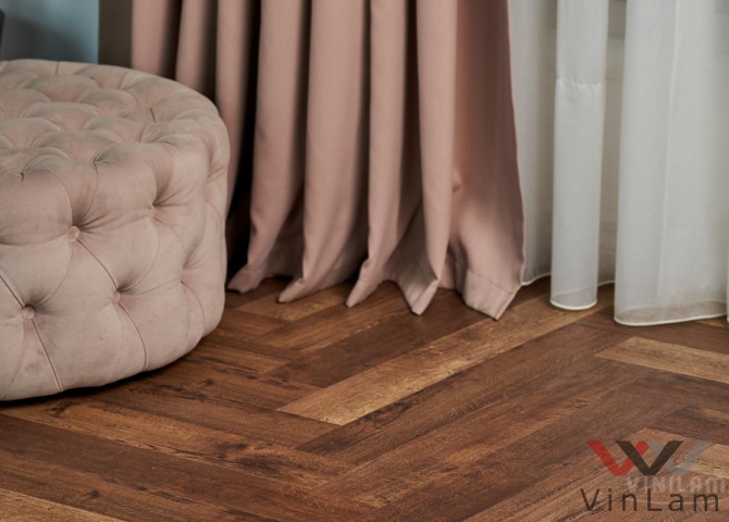 Фото №3 - Виниловая плитка VINILAM PARQUET Herringbone IS11177 Паркет Версальский