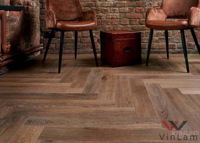 Фото №2 - Виниловая плитка VINILAM PARQUET Herringbone IS11199 Паркет Венецианский