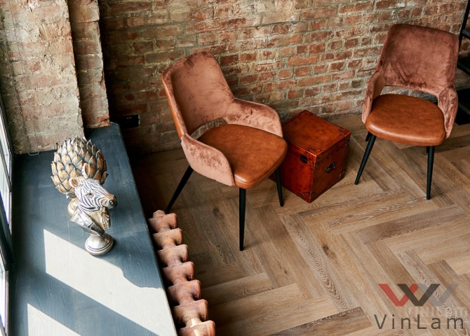 Фото №3 - Виниловая плитка VINILAM PARQUET Herringbone IS11199 Паркет Венецианский