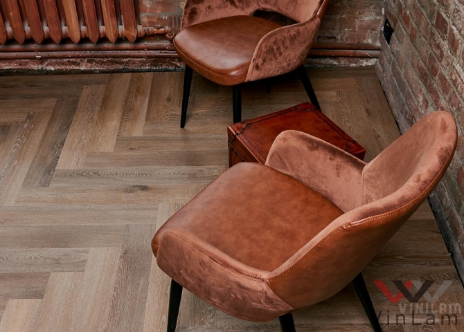 Фото №4 - Виниловая плитка VINILAM PARQUET Herringbone IS11199 Паркет Венецианский