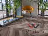 Фото №1 - Виниловое покрытие AQUAFLOOR Parquet Chevron Glue AF2554PGCh