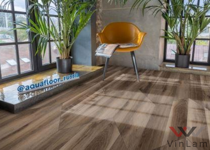 Фото №3 - Виниловое покрытие AQUAFLOOR Parquet Chevron Glue AF2558PGCh