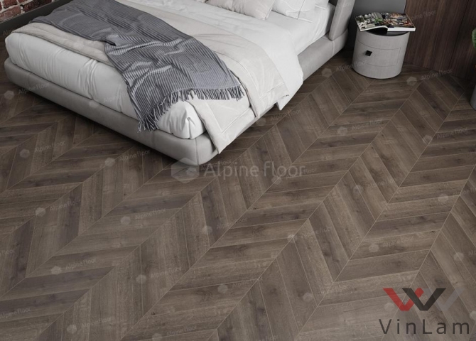 Фото №2 - Виниловая плитка Alpine Floor CHEVRON ALPINE Дуб Антарес ECO 18-9