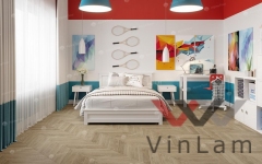 Виниловая плитка Alpine Floor CHEVRON ALPINE Дуб Ваниль Селект ECO 18-2