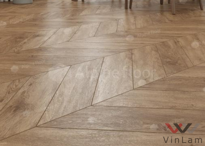 Фото №3 - Виниловая плитка Alpine Floor CHEVRON ALPINE Дуб Гевуина ECO 18-10