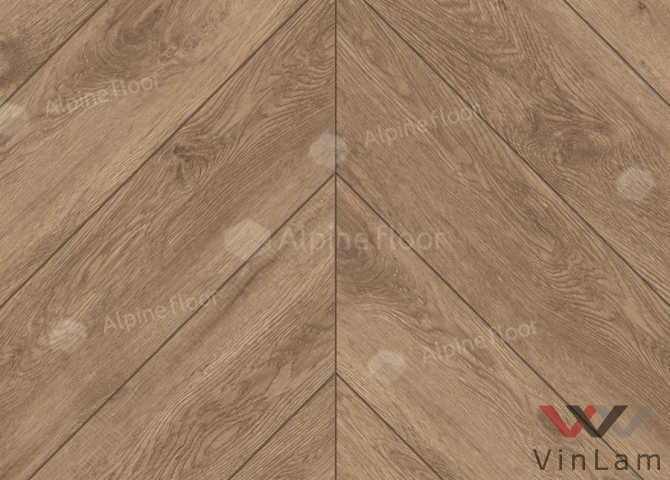 Фото №4 - Виниловая плитка Alpine Floor CHEVRON ALPINE Дуб Гевуина ECO 18-10