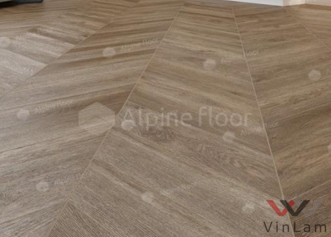 Фото №3 - Виниловая плитка Alpine Floor CHEVRON ALPINE Дуб Макадамия ECO 18-5