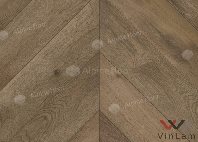 Фото №4 - Виниловая плитка Alpine Floor CHEVRON ALPINE Дуб Насыщенный ECO 18-4