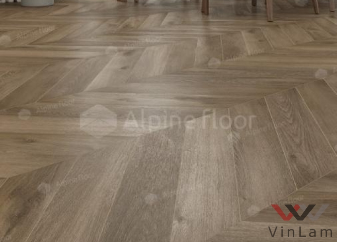 Фото №3 - Виниловая плитка Alpine Floor CHEVRON ALPINE Дуб Насыщенный ECO 18-4