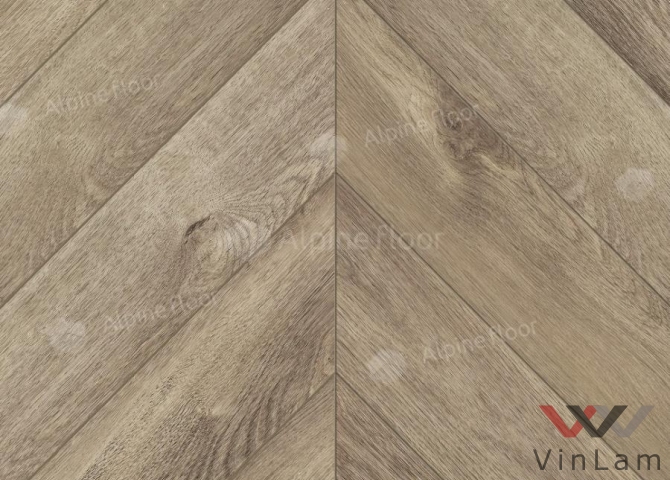 Фото №4 - Виниловая плитка Alpine Floor CHEVRON ALPINE Дуб Натуральный Отбеленный ECO 18-3