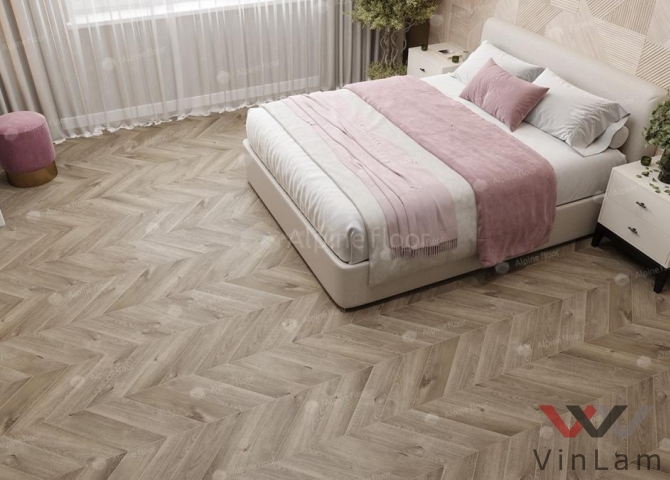 Фото №2 - Виниловая плитка Alpine Floor CHEVRON ALPINE Дуб Натуральный Отбеленный ECO 18-3