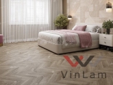 Фото №1 - Виниловая плитка Alpine Floor CHEVRON ALPINE Дуб Натуральный Отбеленный ECO 18-3