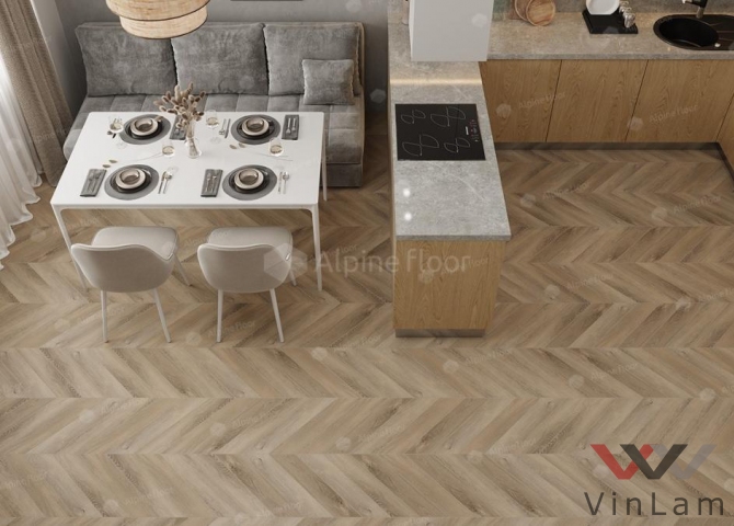 Фото №2 - Виниловая плитка Alpine Floor CHEVRON ALPINE Дуб Синистра ECO 18-6