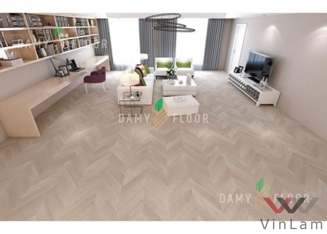 Фото №3 - Виниловая плитка DAMY FLOOR Chevron DF02-Ch Пале-Рояль