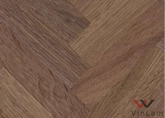 Фото №1 - SPC ламинат Invictus MAXIMUS CLICK HERRINGBONE Highland Oak Parquet Chocolate - 42