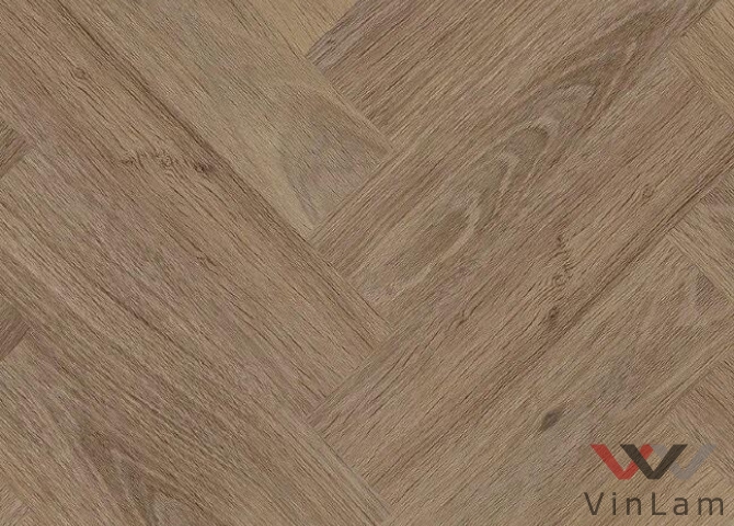 Фото №1 - Виниловое покрытие Invictus MAXIMUS DRYBACK HERRINGBONE Highland Oak Herringbone Roasted - 34