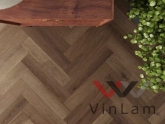 Фото №1 - Виниловое покрытие Invictus MAXIMUS DRYBACK HERRINGBONE Highland Oak Parquet Chocolate - 42