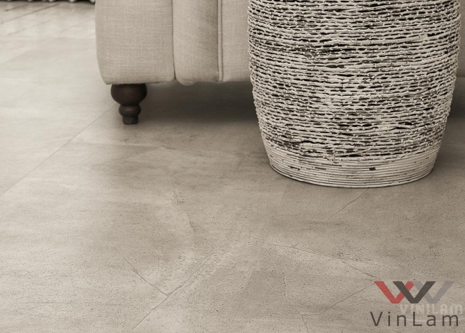 Фото №3 - Виниловая плитка CERAMO VINILAM STONE GLUE 61603 Бетонная смесь