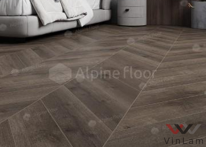 Фото №3 - Виниловая плитка ALPINE FLOOR CHEVRON LVT ДУБ АНТАРЕС ECO 20-9