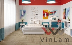 Виниловая плитка ALPINE FLOOR CHEVRON LVT ДУБ ВАНИЛЬ СЕЛЕКТ ECO 20-2