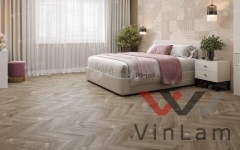 Виниловая плитка ALPINE FLOOR CHEVRON LVT ДУБ НАТУРАЛЬНЫЙ ОТБЕЛЕННЫЙ ECO 20-3